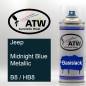 Preview: Jeep, Midnight Blue Metallic, B8 / HB8: 400ml Sprühdose, von ATW Autoteile West.